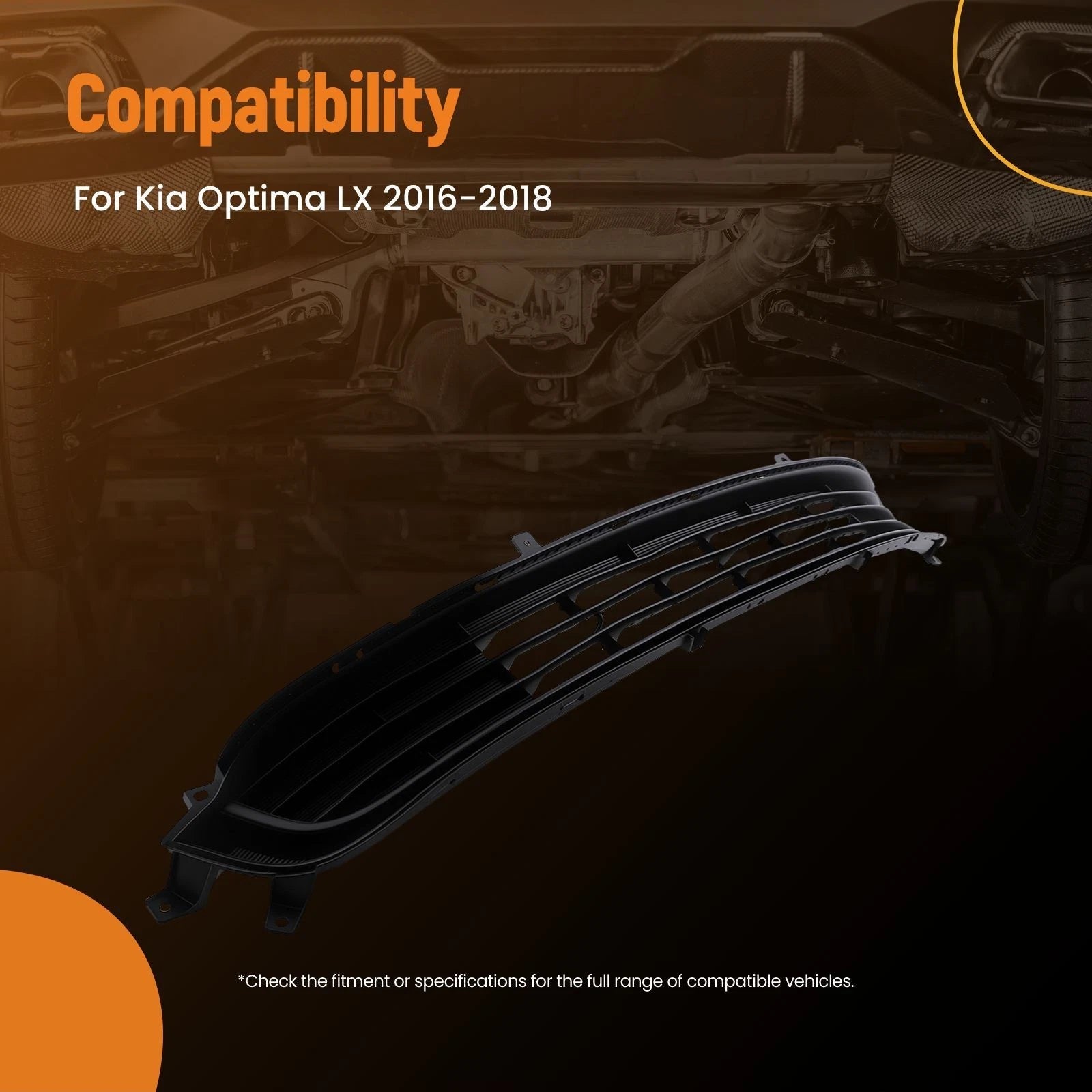 Black Lower Front Grille for Kia Optima (2016-2018)
