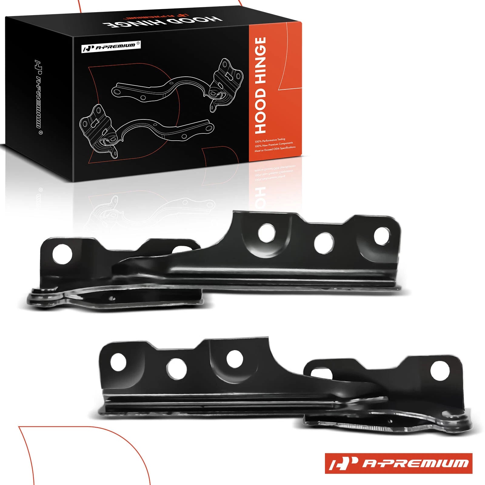 2X Front Hood Hinges for Mitsubishi Lancer (2002–2003)