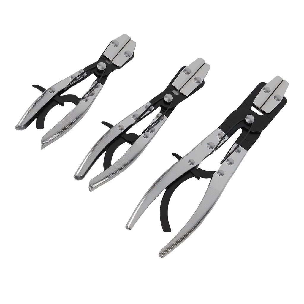 3pc Line Clamp Tool Set for Car Fuel Coolant Brake Hoses (8" 10" 12")