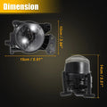1 x Pair Driving Fog Lights with Bulbs for BMW 525i 530i (2004 - 2007)