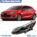 Headlight Halogen with LED D.R.L LH Side for Chevrolet Cruze (2016–2019)