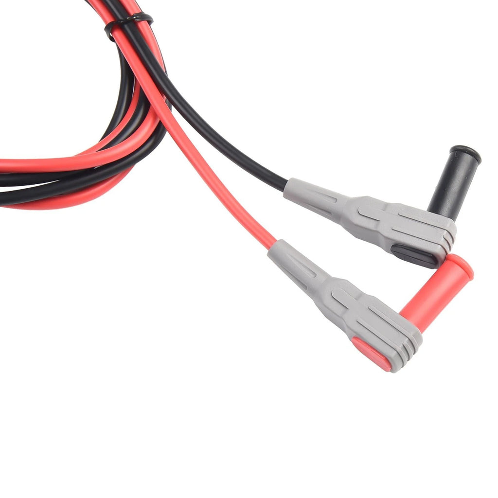 2X Multimeter Test Cable 90 Degree to Straight 1M Length
