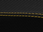 E Brake Boot Cover for Ford Focus (2000–2007) Carbon Fiber Yellow Stitch