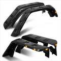 4X Pocket-Riveted Wheel Fender Flares w/ LED for Jeep Wrangler JK (2007–2018)