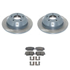 Rear Rotors & Akebono ProACT Ceramic Brake Pads Kit for Santa Fe Sport (2013–2019)