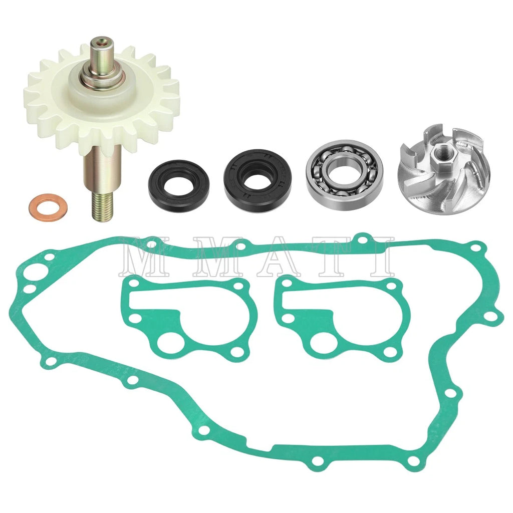 Water Pump Rebuild Kit for Honda CR250R (1992–1996) - Impeller, Shaft, Gear, Bearing, Gasket