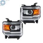 HID Headlights with LED DRL for GMC Sierra 2500HD/3500HD (2016–2019)