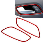 Red Interior Door Grab Handle Bowl Trim Cover for Audi TT TTS TTRS (2008-2014)