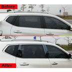 8Pcs Car Window Pillar Trim Covers for Nissan Rogue (2014-2020)