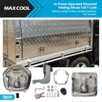 2X Power Operated Recessed Folding Whale Tail T Lock Handle for Trailers