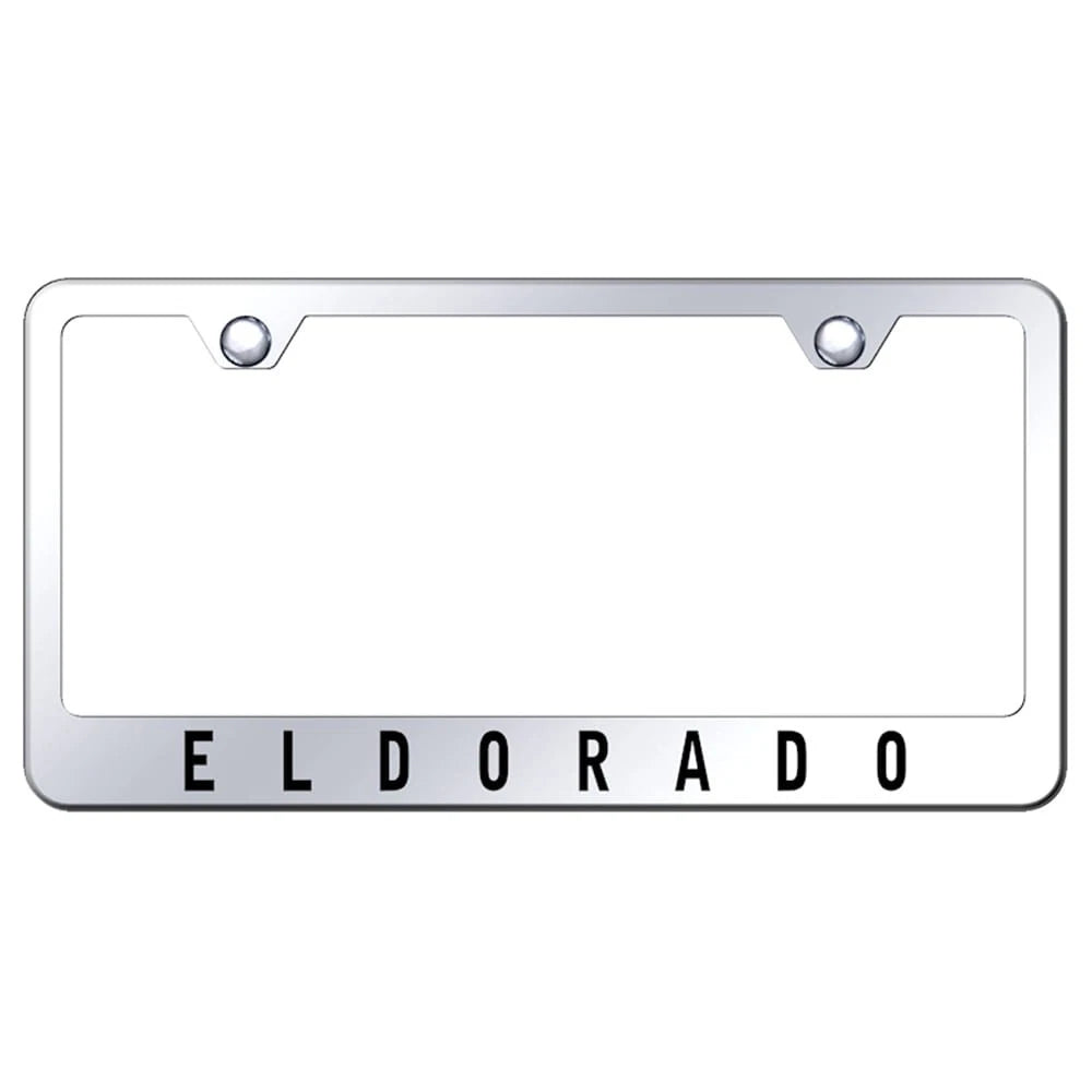 Stainless Steel License Plate Frame - Officially Licensed for Cadillac Eldorado