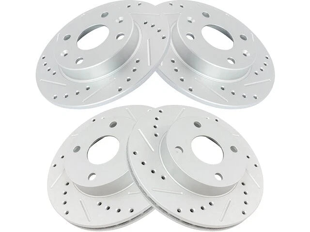 Set of 2 Front and Rear Brake Rotors for Mazda Miata (1990–1993) HH331QC