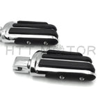 Chrome Rubber Pilot Footpeg Footrest for Kawasaki Vulcan 900 Custom (2006–2023)