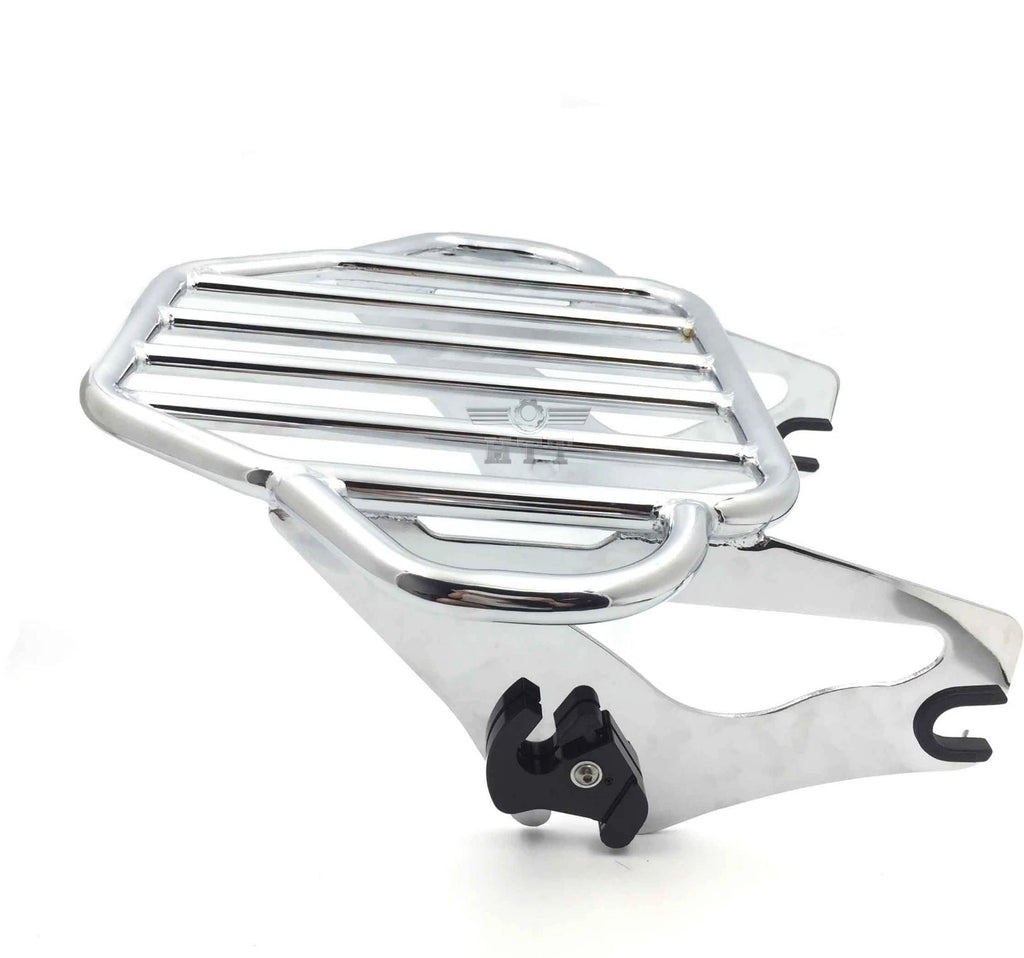 2X Chrome King Detachables Luggage Rack for Harley Touring Street Glide (2009–2016)