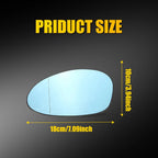 Pair Blue Heated Side Mirror Glass for BMW E82 E88 E90 E91 E92 E46 Z4 (2006–2013)