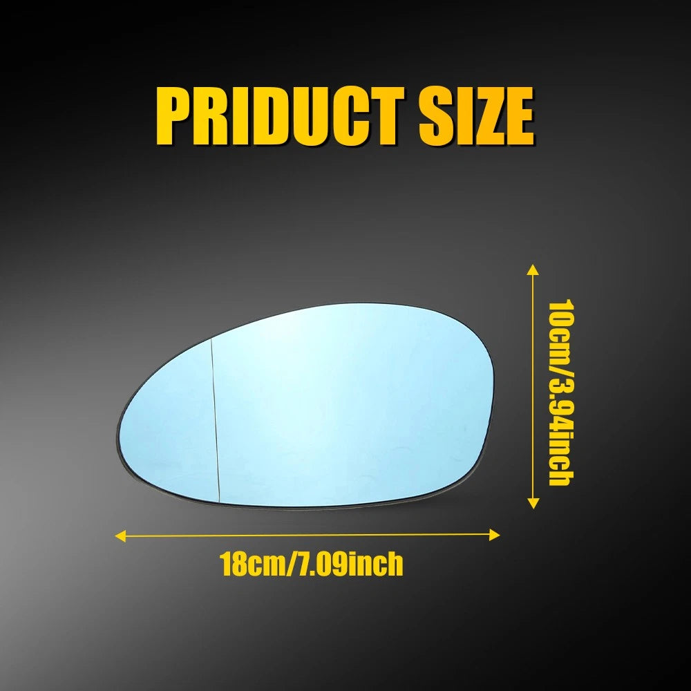 Pair Blue Heated Side Mirror Glass for BMW E82 E88 E90 E91 E92 E46 Z4 (2006–2013)