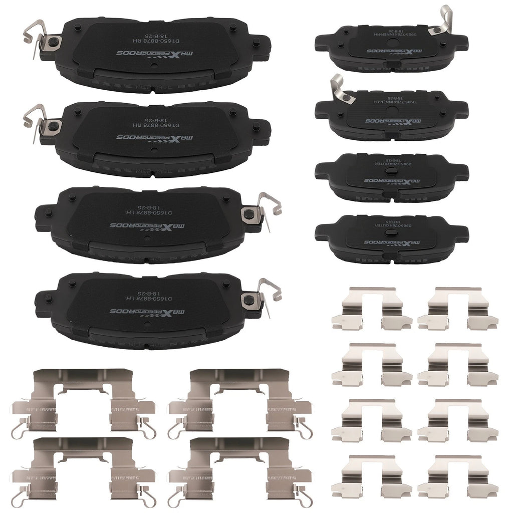 Set of 4 Ceramic Brake Pads for Nissan LEAF (2014–2017) P-1650 P-905 D1650