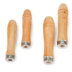 Set of 4 Wood File Handles for Metalworking Tool Repair
