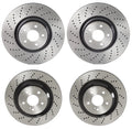 Brembo Front & Rear Brake Kit Drilled UV Coated Disc Rotors for MB W211 (2003–2009)