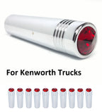 Toggle Switch Extension 2-1/4 in Chrome Metal Set for Kenworth (2000–2010)