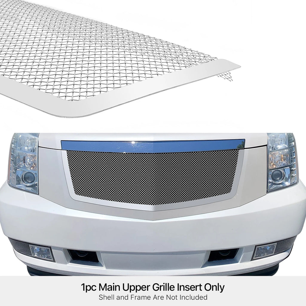 Upper Stainless Steel Mesh Grille for Cadillac Escalade (2007-2014)