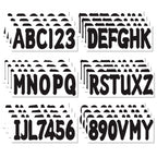 Set of 4 Boat Hull Identification Registration Kits A-Z & 0-9 for Marine Vehicle