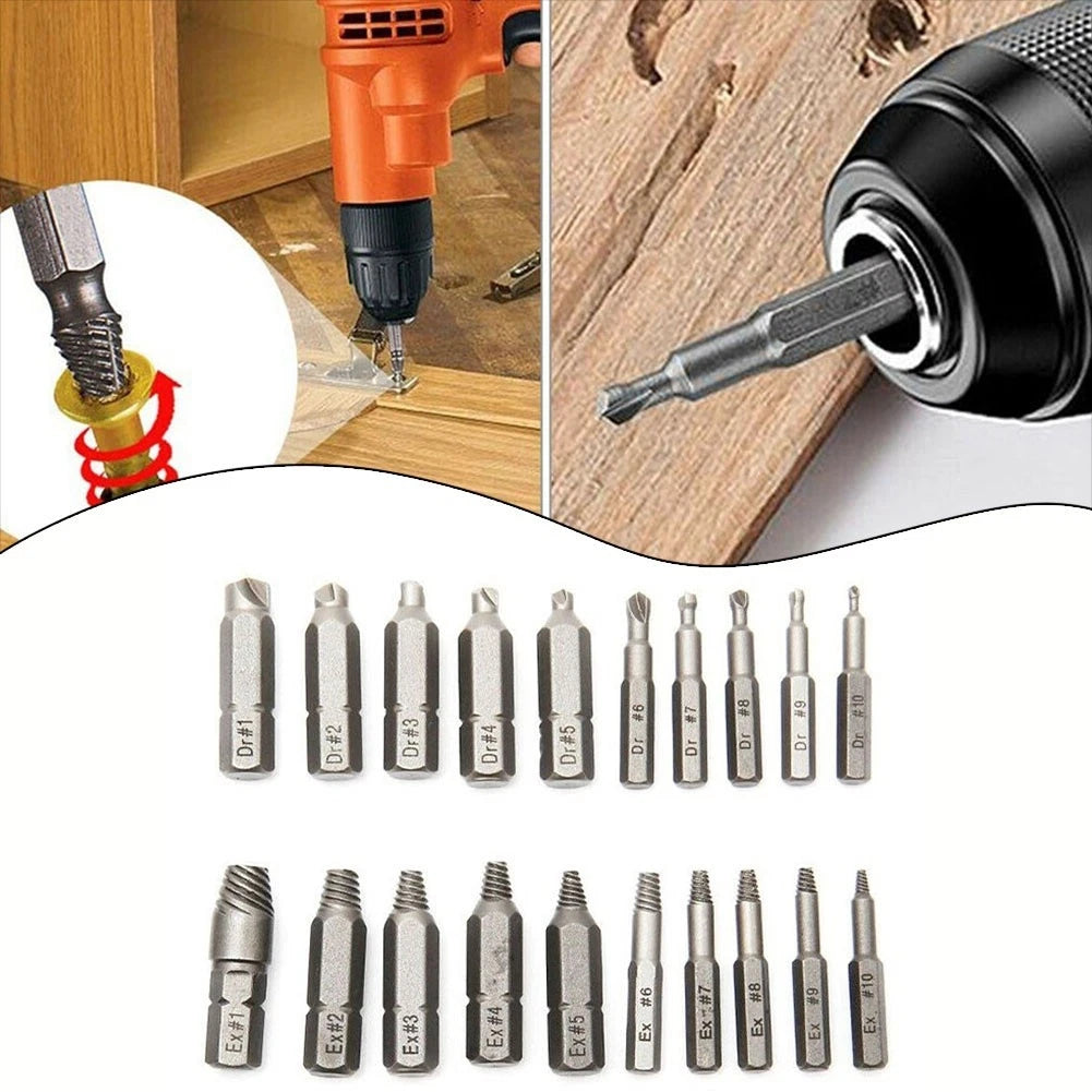 2X Screw Removal Drill Bit Set for Multipurpose Use