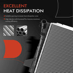 Radiator with Oil Cooler for Ford Ranger Mazda B2500 (1998–2001)