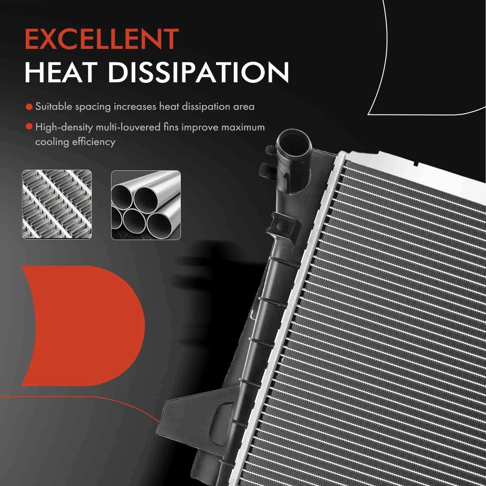 Radiator with Oil Cooler for Ford Ranger Mazda B2500 (1998–2001)