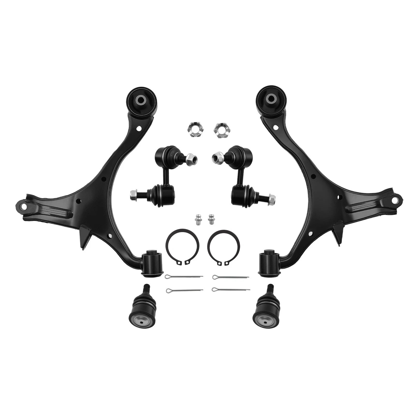 Front Lower Control Arms & Tie Rods Suspension Kit for Honda Civic Coupe (2001–2005)