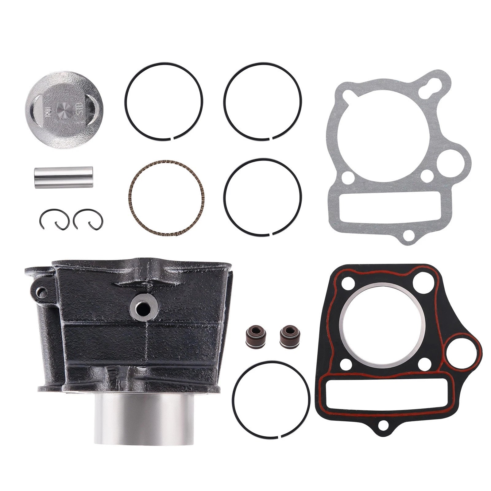 Cylinder Piston Rings Gasket Kit for Honda CRF70F TRX70 XR70R ATC70 (70cc)