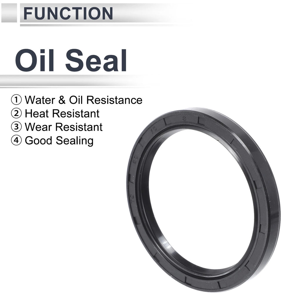 Set of 5 Oil Seal Ring for Rotary Shaft 60x75x8mm NBR Rubber