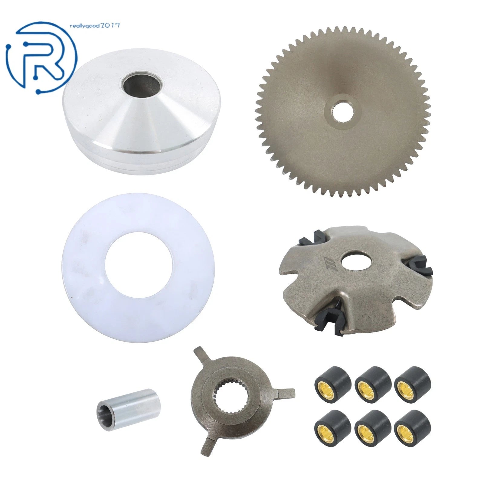 Clutch Variator Assembly for GY6 49cc 50cc Scooter (US)