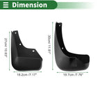 Mud Flaps Splash Guards for Chevrolet Captiva Sport (2015–2019) W/ Mounts