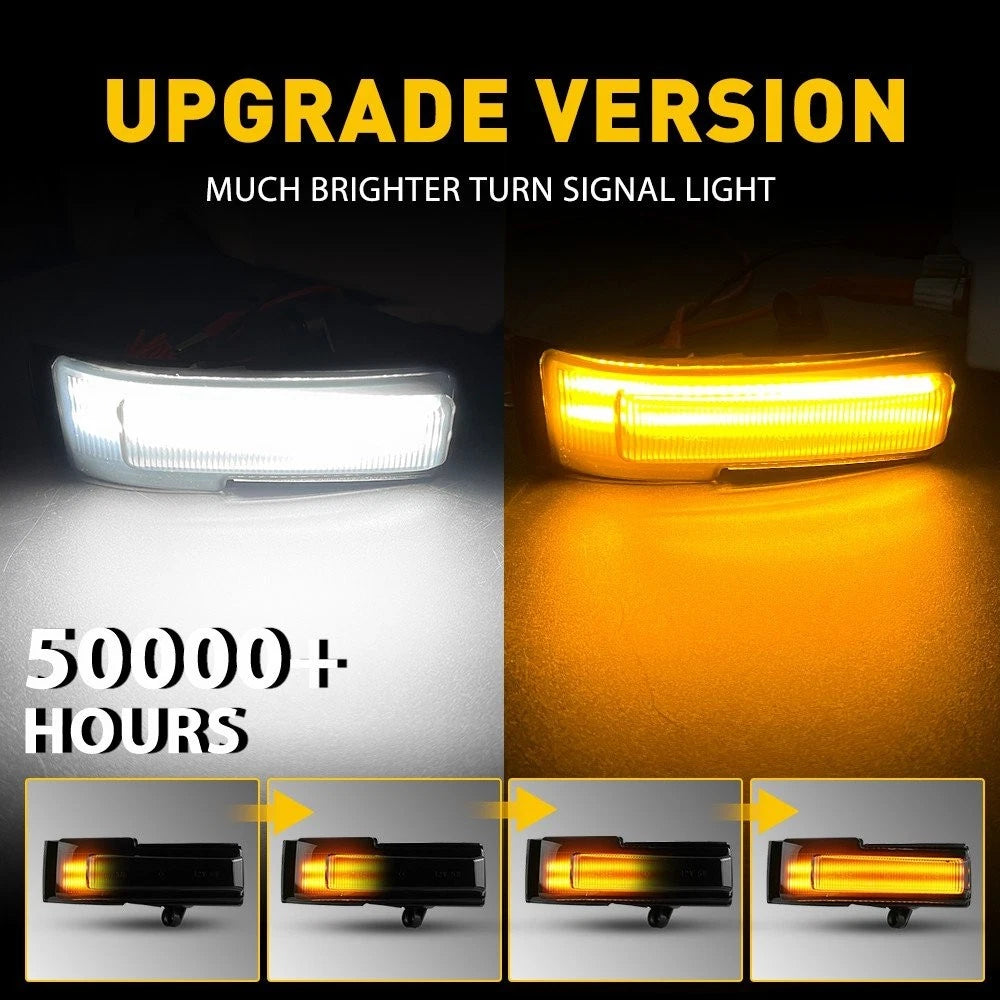 2X LED Sequential Dynamic Turn Signal Light for Ford F150 (2015–2020) Smoked