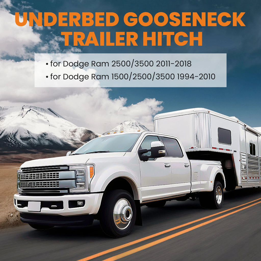 Universal Underbed Flatbed Hitch for Trucks (6" Wide x 8" Long)