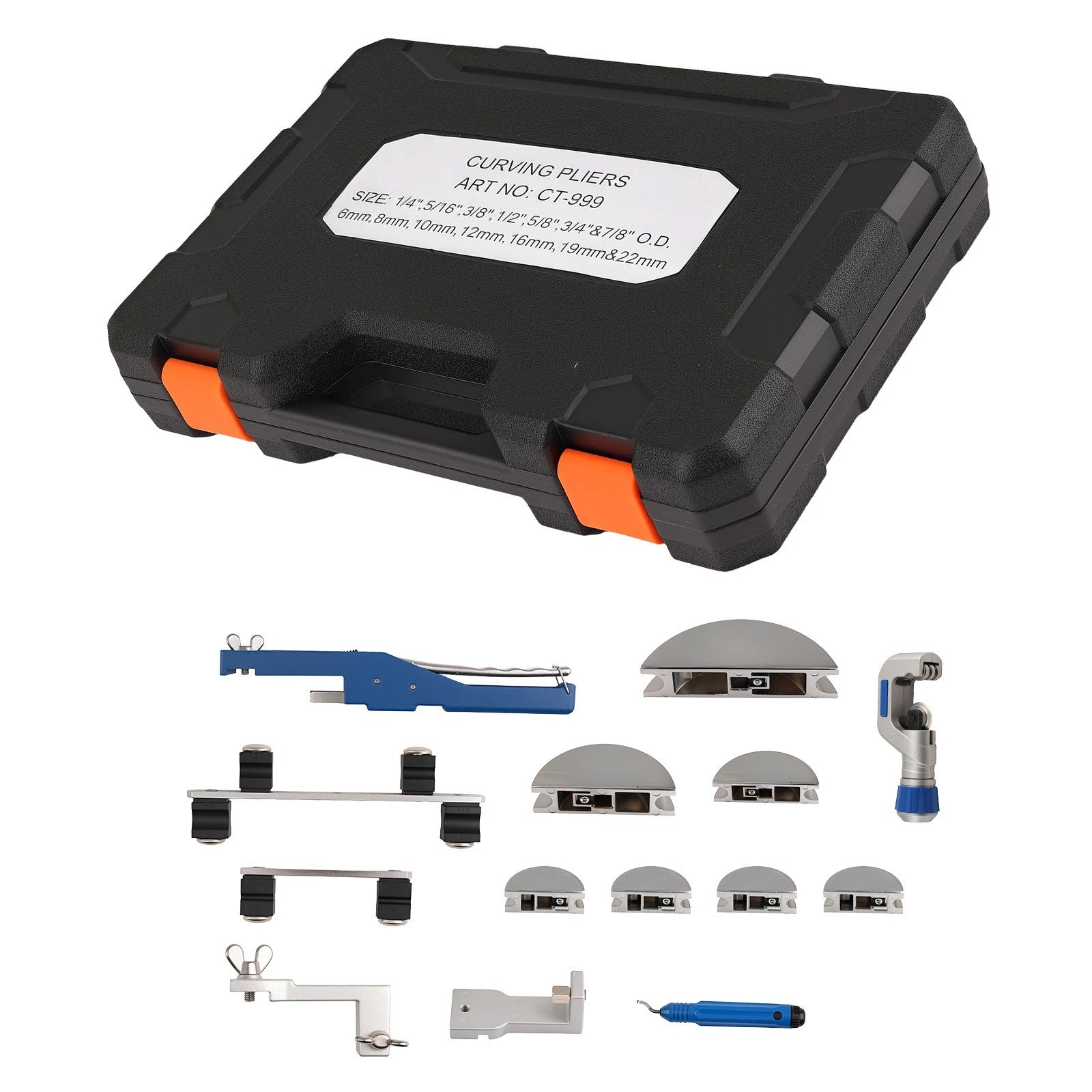 7-Piece Copper Pipe Bender Kit for Automotive Applications