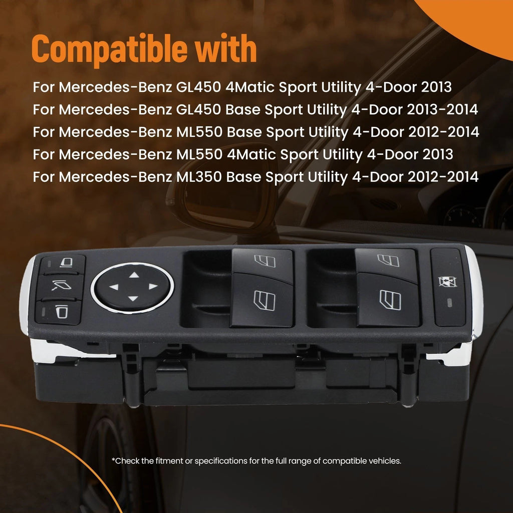Driver Side Master Power Window Control Switch for Mercedes-Benz ML350 (2006-2011)
