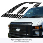 Upper Stainless Black Billet Grille Insert for Ford Econoline E-Series (2008-2014)