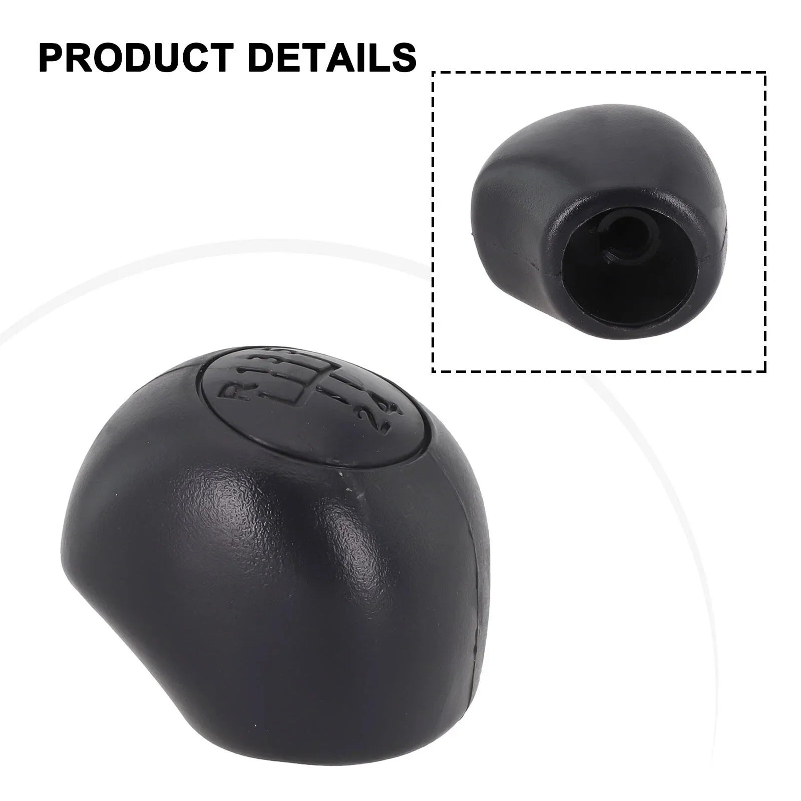 Black 5-Speed Shift Knob Cover for Fiat Ducato (2006–2022)