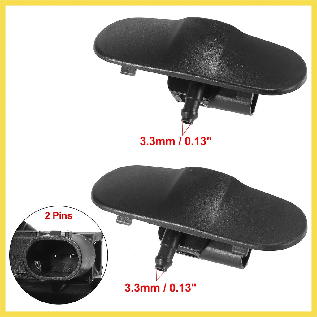 Pair Windshield Washer Nozzles 8R0955987B for Audi Q5 SQ5 (2008–2017)