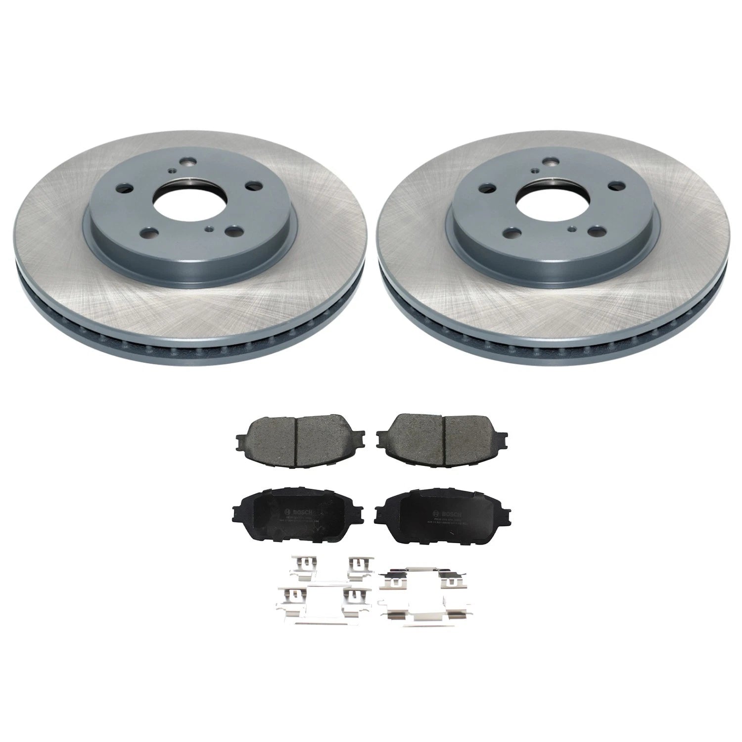 DuraGo Front Rotors & Bosch QuietCast Ceramic Brake Pads for Camry Sienna (2018–2023)