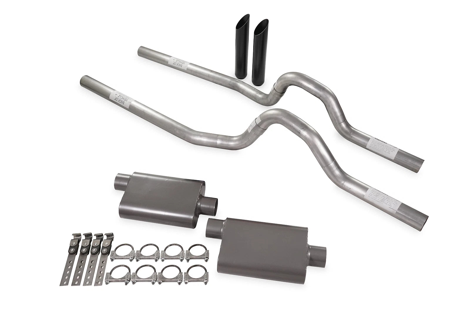 Dual Exhaust Kit 2.5" 2 Chamber Rear Exit for GM C/K 10 (1973–1980)