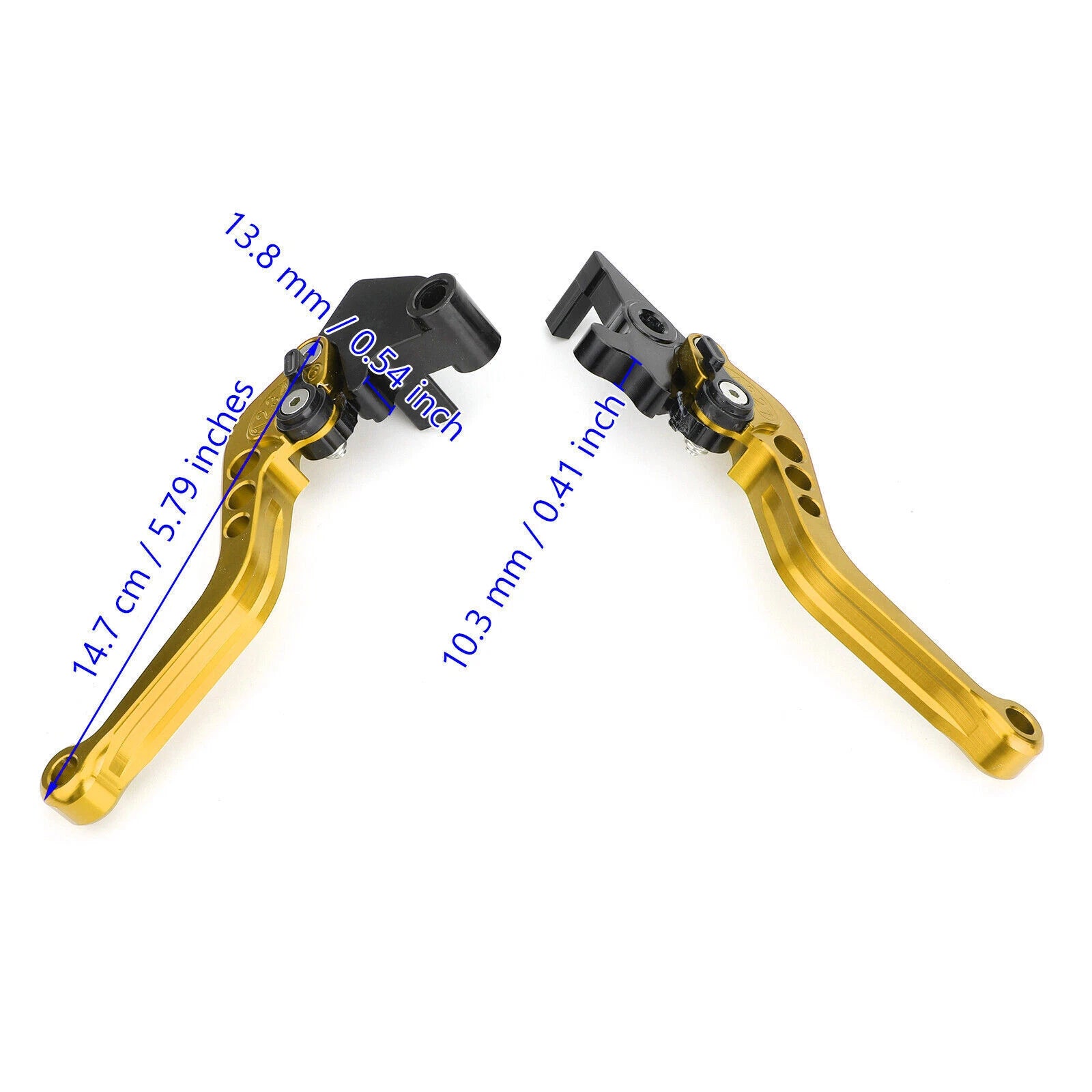 Brake Clutch Levers for Kawasaki Ninja 250 300 (2013–2018) Gold T9