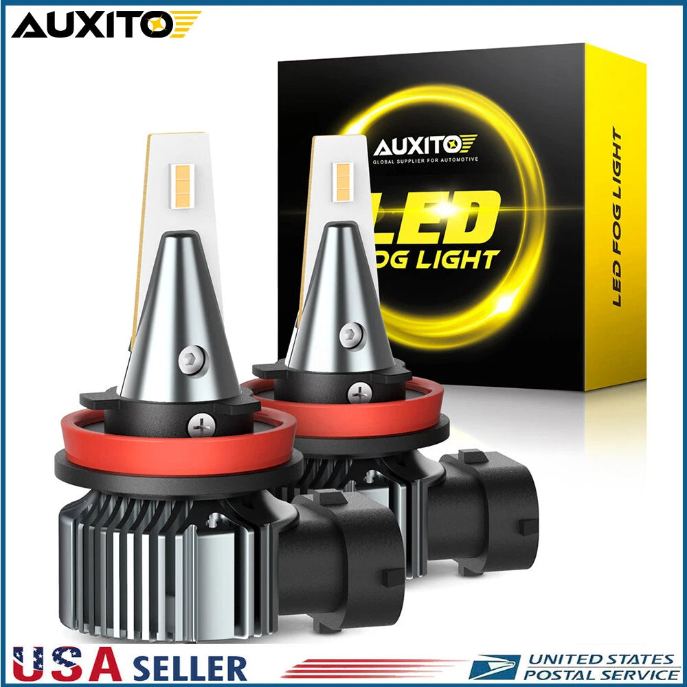 H11 H8 LED Bulbs 3000K Golden Yellow for