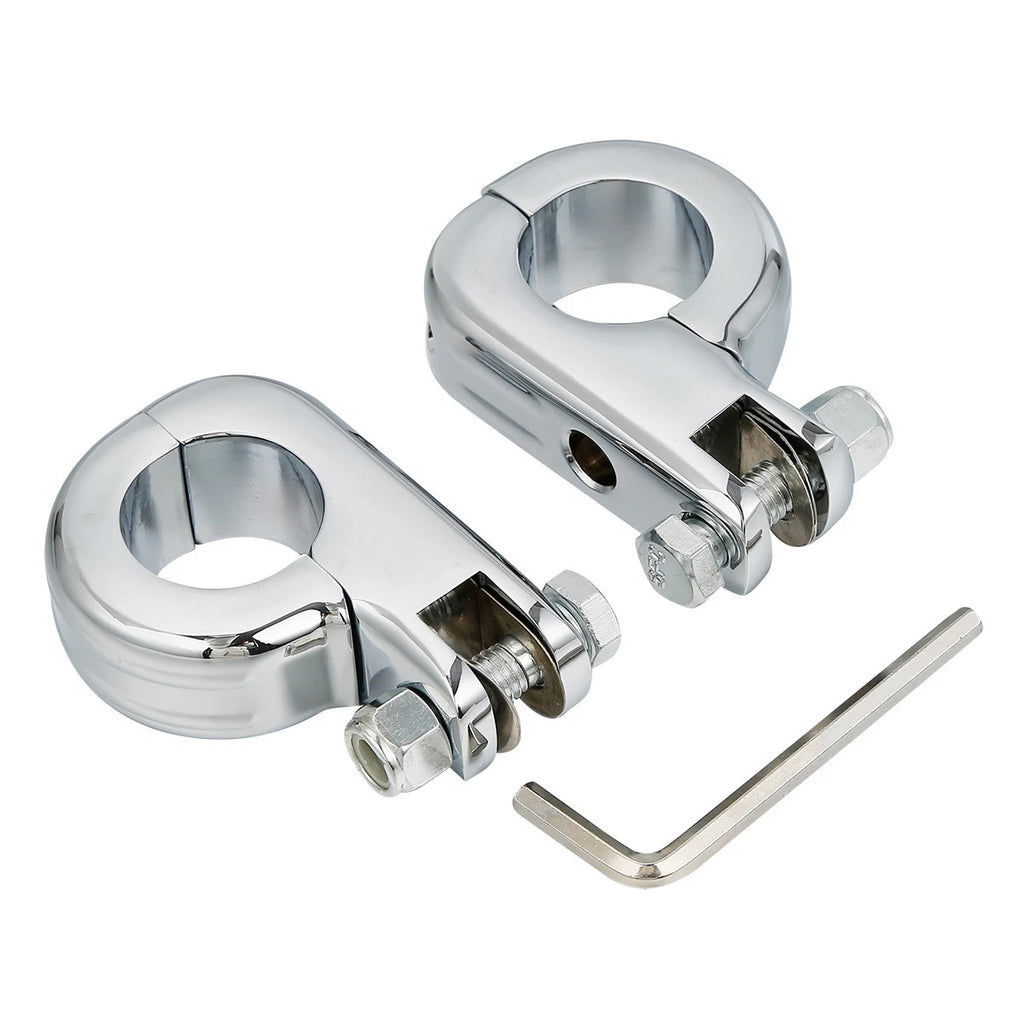 1.25" Highway Foot Pegs Mount Kit for Harley Yamaha Honda (Replaces 50957-02)