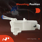 Windshield Washer Reservoir with Cap for Kia Rio (2018-2020)