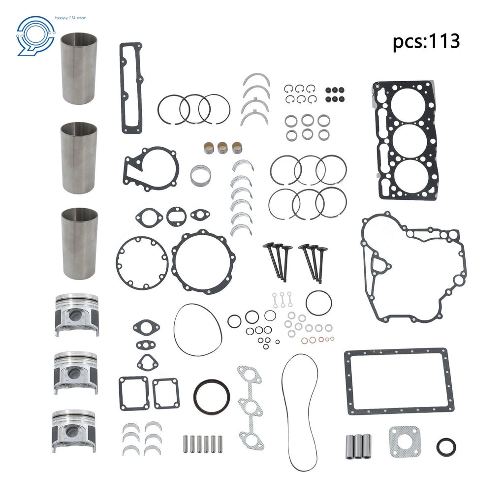 Overhaul Rebuild Kit for Kubota D1105 Engine Tractors (B2400STE)