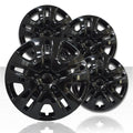17" 5 V Spoke Gloss Black Wheel Covers with Dodge Caravan/Journey Style (4 Set)