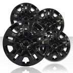 17" 5 V Spoke Gloss Black Wheel Covers with Dodge Caravan/Journey Style (4 Set)